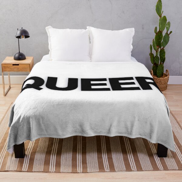 Item preview, QUEER — Black Minimal Bold Type Statement designed and sold by WORDPAUSE.