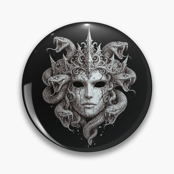 Item preview, Medusa's Gaze - Gothic Snake Queen Dark Mythology Design designed and sold by unglaublichGut.