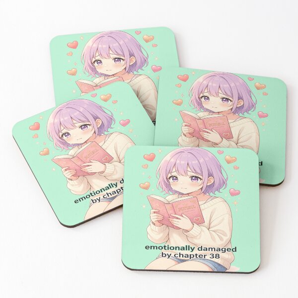 Item preview, Emotionally Damaged by Chapter 38 | Funny Romance Reader Anime Design designed and sold by BookedAndDesign.