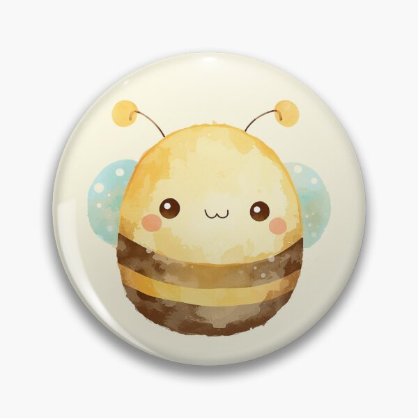 Item preview, Plump bee on a pastel yellow background designed and sold by MlleLAbeille.