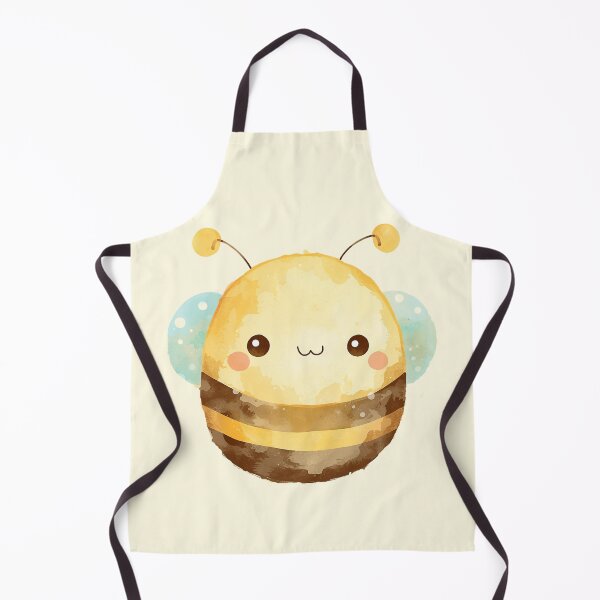 Item preview, Plump bee on a pastel yellow background designed and sold by MlleLAbeille.