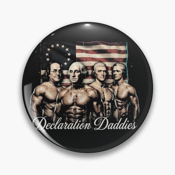 Item preview, Declaration Daddies - Funny Swole Founding Fathers 4th of July Gym Meme designed and sold by AdyKurniawan.
