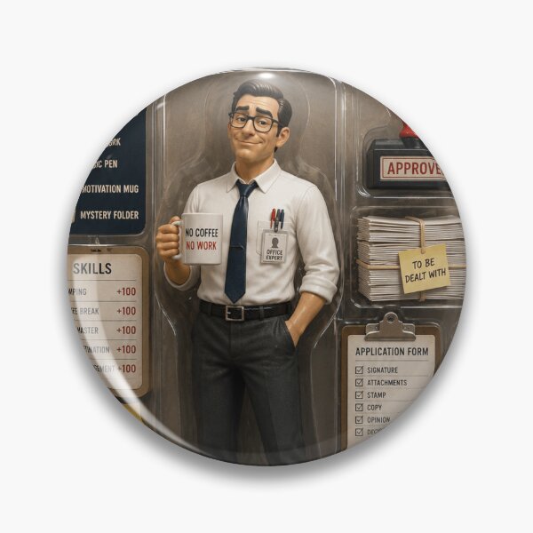 Item preview, Legendary Bureaucrat - Collector Edition Action Figure | Funny Office Worker Toy designed and sold by CzipipitoStudio.