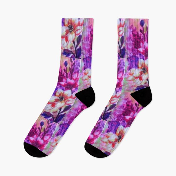 Item preview, Vibrant colorful pinkish purple floral garden aesthetic  designed and sold by Shukasya-Arts.