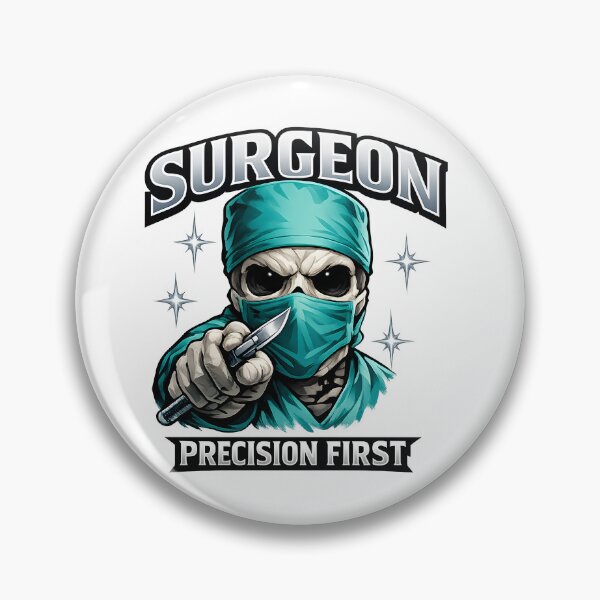 Item preview, Horror Skeleton Surgeon Precision First Surgical Doctor Gift for National Surgical Technologists Week Halloween Medical Professional Appreciation Design designed and sold by ClinicalHubs.