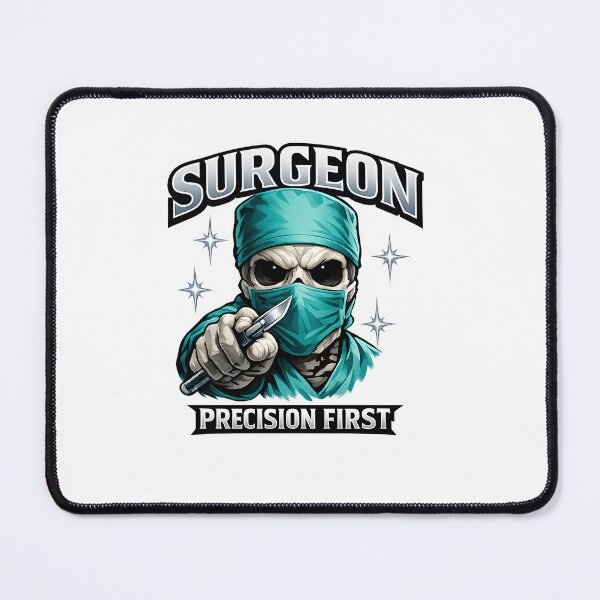 Item preview, Horror Skeleton Surgeon Precision First Surgical Doctor Gift for National Surgical Technologists Week Halloween Medical Professional Appreciation Design designed and sold by ClinicalHubs.
