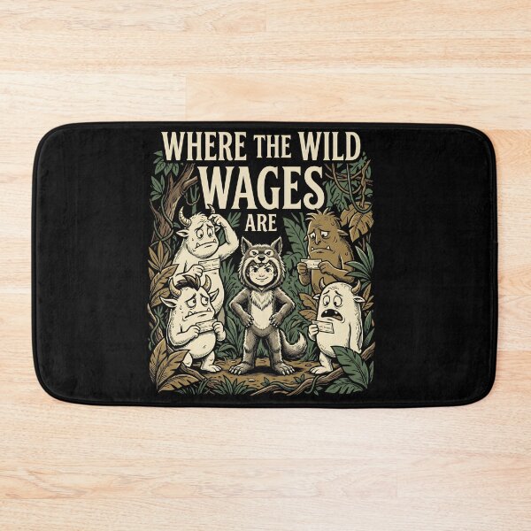 Item preview, Where The Wild Wages Are — Funny Parody Shirt | Millennial Humor | Work Life Sarcastic Gift | Paycheck Humor Tee designed and sold by BumbleBloom7.
