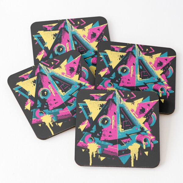Item preview, Cyberpunk All-Seeing Eye Pyramid - Retro Neon Street Art Design designed and sold by FizjoHed.