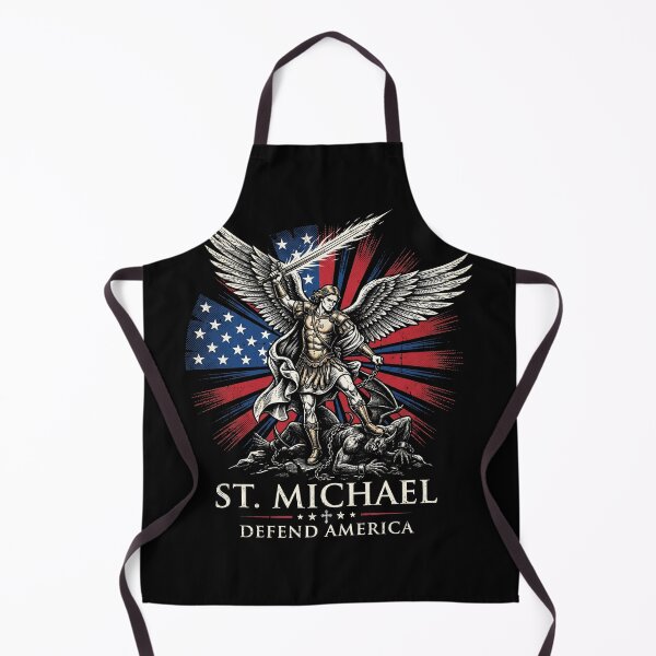 Item preview, St. Michael Defend America - Patriotic Christian Archangel Warrior Art designed and sold by AdyKurniawan.