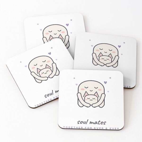Item preview, Soul Mates | Ghost Hugging Ghost Cat designed and sold by AmberSkyPhoto.