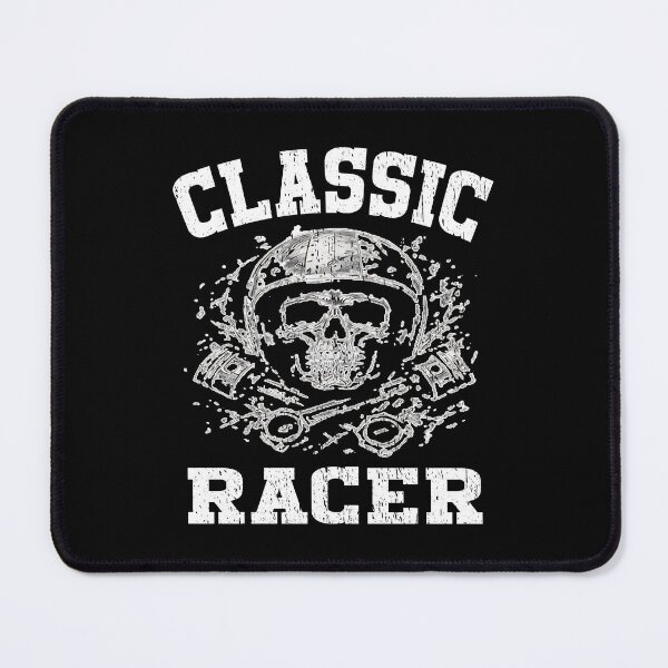 Item preview, Classic Racer Vintage Skull and Crossed Pistons Motorsport historic racing classic cars and bikes designed and sold by Jt41.
