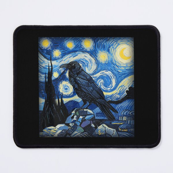 Item preview, Raven Starry Night Van Gogh Gifts For Men Women Crow Lover  designed and sold by Littermin.