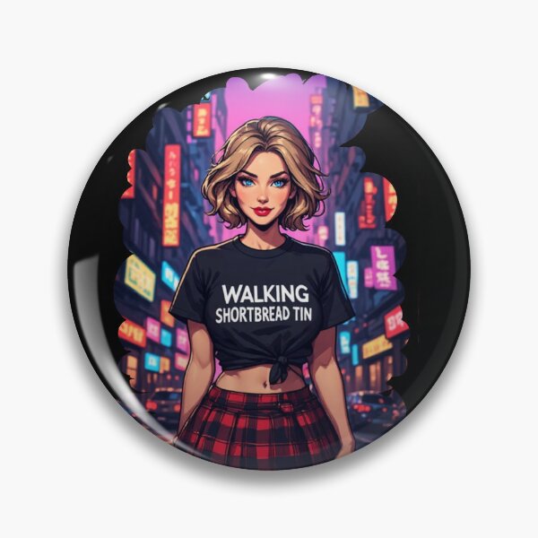 Item preview, Walking Shortbread Tin | Cyberpunk Scottish Humor designed and sold by halibutgoatramb.