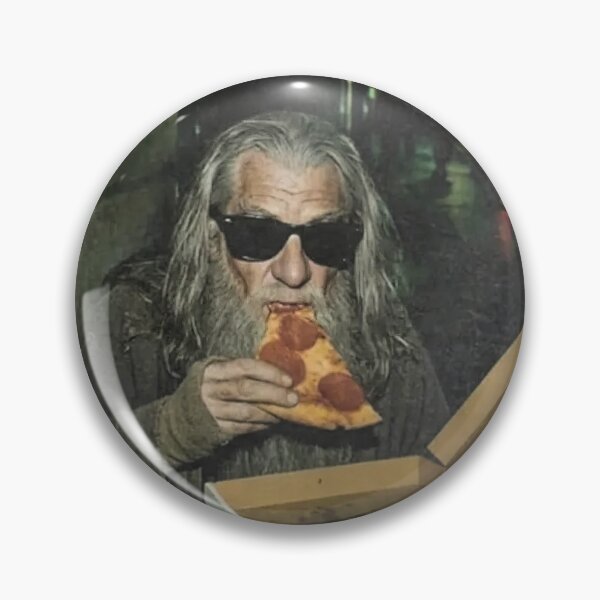 Item preview, Gandalf Wizard Pizza Funny Hobbit Meme designed and sold by VincentGoodLove.