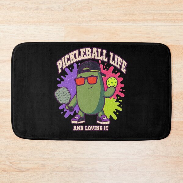 Item preview, Pickleball Life Cucumber Character Sports Humor Tee designed and sold by bosamji.