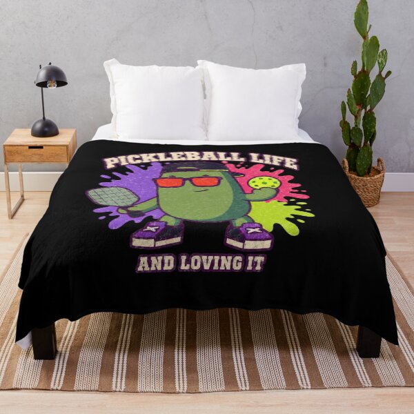 Item preview, Pickleball Life Cucumber Character Sports Humor Tee designed and sold by bosamji.