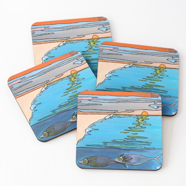 Item preview, 8-Bit Ocean Sunrise designed and sold by Alfred Fox Art.