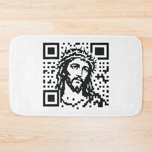 Artikelvorschau, Jesus QR-Code entworfen und verkauft von SlayPOPShop.