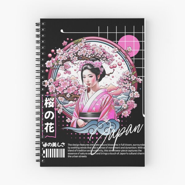 Item preview, Geisha Pink Cherry Blossom Japanese Art designed and sold by AerynnXIdris.