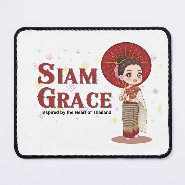Item preview, Siam Grace Cute Thai Girl Traditional Culture Chibi Art designed and sold by Beeform.