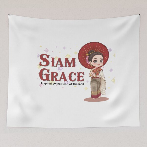 Item preview, Siam Grace Cute Thai Girl Traditional Culture Chibi Art designed and sold by Beeform.