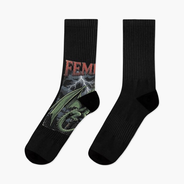 Item preview, Heavy Metal Feminism - Retro Gothic Dragon & Castle Fantasy Meme designed and sold by AdyKurniawan.