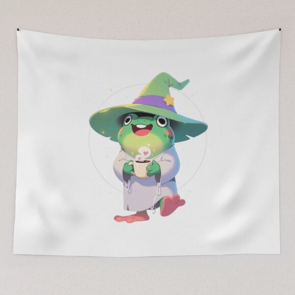 Item preview, Cute Frog Wizard Fantasy Humor Tee designed and sold by PixelStyle Studio.