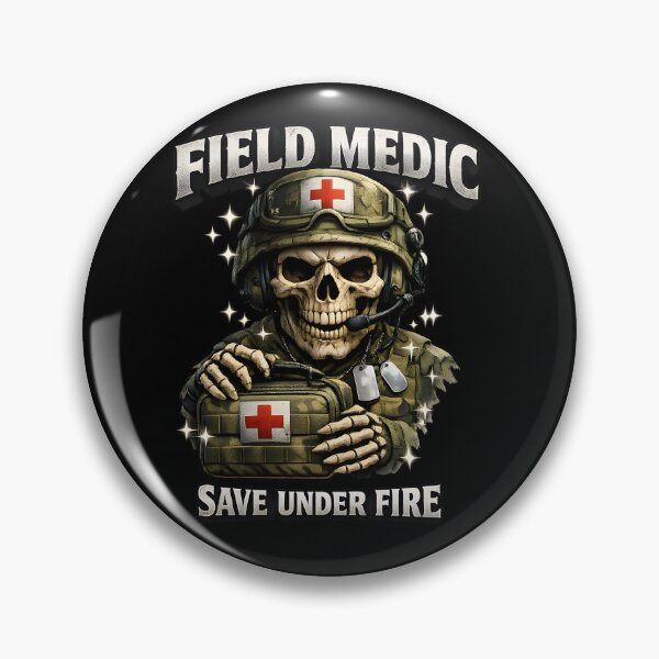 Item preview, Horror Skeleton Field Medic Save Under Fire Military Medic Gift for Combat Medic Appreciation Military Medicine Veterans Day Tactical Healthcare Design designed and sold by ClinicalHubs.