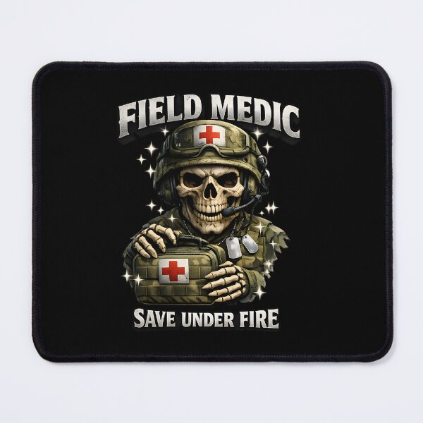 Item preview, Horror Skeleton Field Medic Save Under Fire Military Medic Gift for Combat Medic Appreciation Military Medicine Veterans Day Tactical Healthcare Design designed and sold by ClinicalHubs.