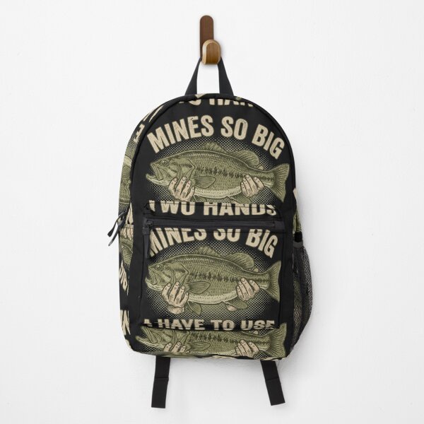 Item preview, Mines So Big I Have To Use Two Hands - Funny Dirty Bass Fishing Joke designed and sold by AdyKurniawan.