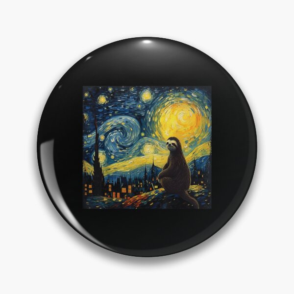 Item preview, Sloth Starry Night Van Gogh Art Lover Men Women designed and sold by Littermin.