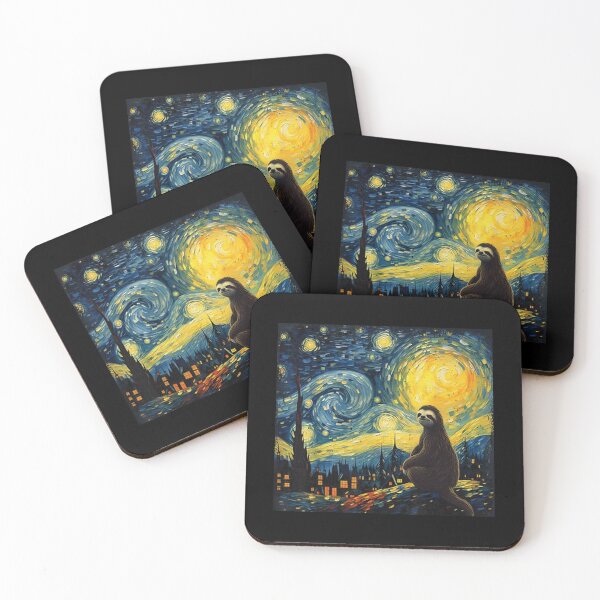 Item preview, Sloth Starry Night Van Gogh Art Lover Men Women designed and sold by Littermin.