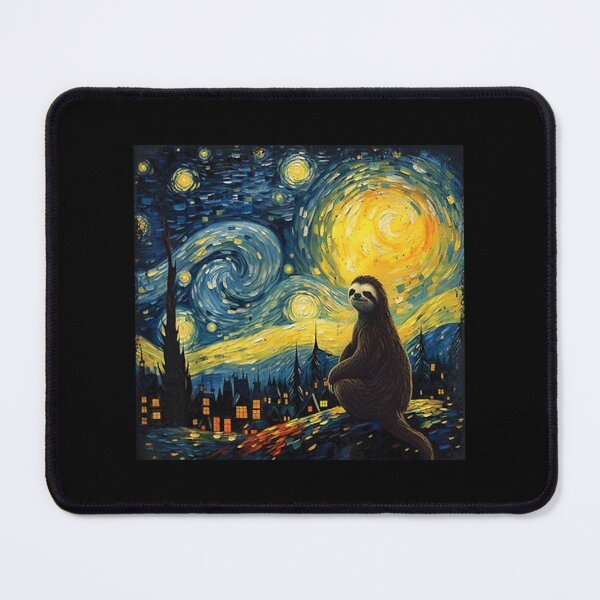 Item preview, Sloth Starry Night Van Gogh Art Lover Men Women designed and sold by Littermin.