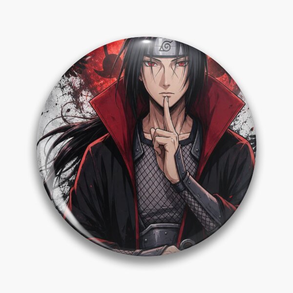 Item preview, Itachi Uchiha Illustration | Anime Ninja Cloak, Red Sharingan Art designed and sold by BHOWMIK STORE.