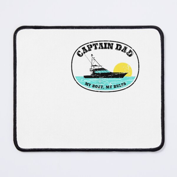 Item preview, (2 Sided Print) Captain Dad My Boat My Rules Yacht Boating T-Shirt designed and sold by JJLetterDesigns.