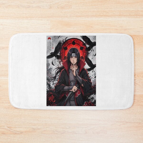 Item preview, Itachi Uchiha Illustration | Anime Ninja Cloak, Red Sharingan Art designed and sold by BHOWMIK STORE.