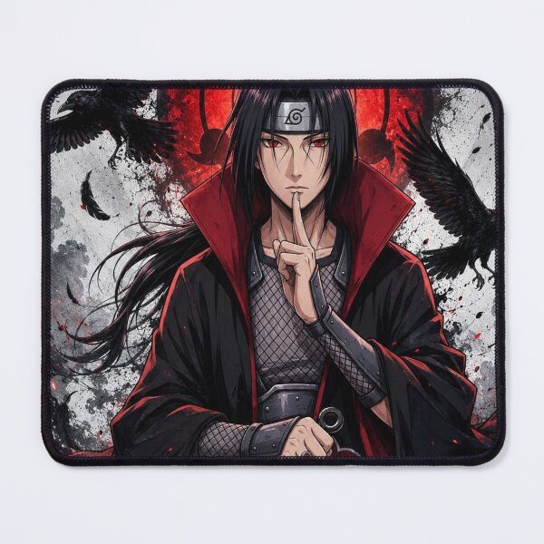 Item preview, Itachi Uchiha Illustration | Anime Ninja Cloak, Red Sharingan Art designed and sold by BHOWMIK STORE.