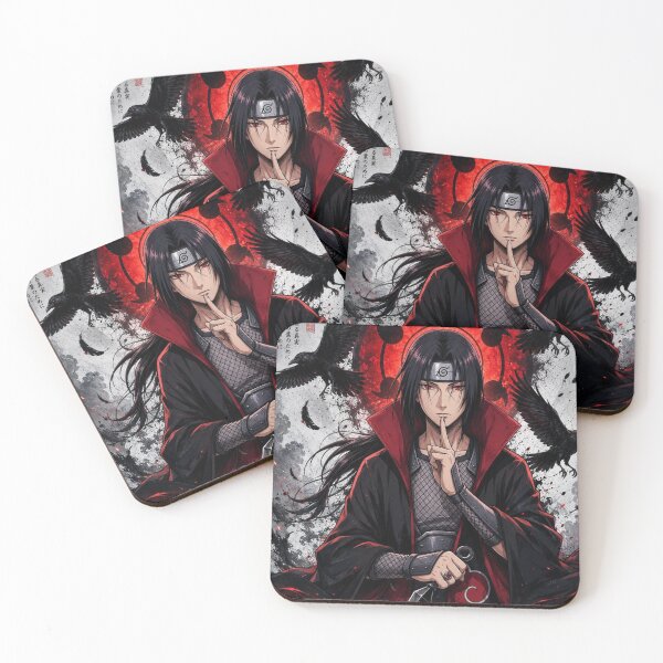 Item preview, Itachi Uchiha Illustration | Anime Ninja Cloak, Red Sharingan Art designed and sold by BHOWMIK STORE.