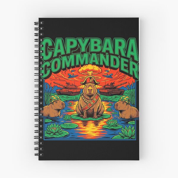Item preview, Capybara Commander Funny Capybara Warrior designed and sold by Kitkin.