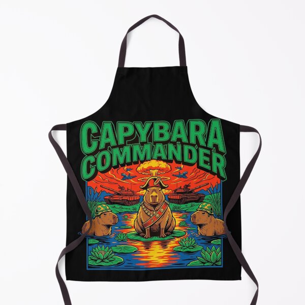 Item preview, Capybara Commander Funny Capybara Warrior designed and sold by Kitkin.