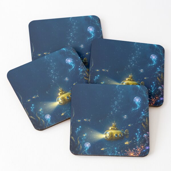 Item preview, Golden Submarine Underwater Fantasy designed and sold by SRY DESIGN.