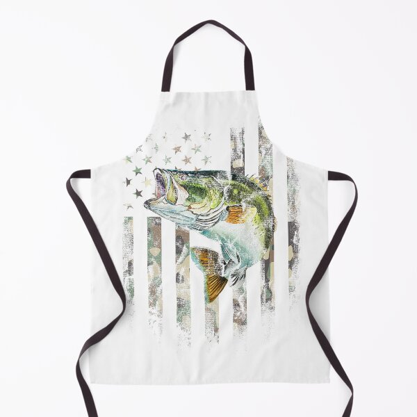 Item preview, (Art on Back) American Flag Camo Bass Fish Fishing T-Shirt designed and sold by DArtfulStudio.