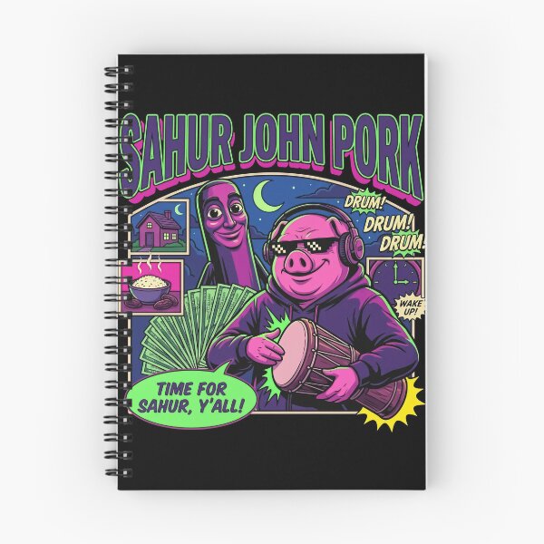 Item preview, Tung Tung Tung Sahur John Pork Meme Brainrot designed and sold by Kitkin.