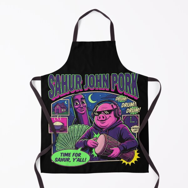 Item preview, Tung Tung Tung Sahur John Pork Meme Brainrot designed and sold by Kitkin.