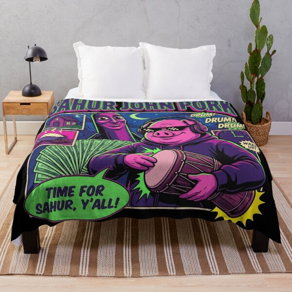 Item preview, Tung Tung Tung Sahur John Pork Meme Brainrot designed and sold by Kitkin.