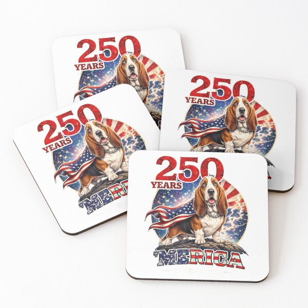 Item preview, 250 Years of Freedom Basset Hound Dog 1776-2026 4th of July T-Shirt designed and sold by Othinus.