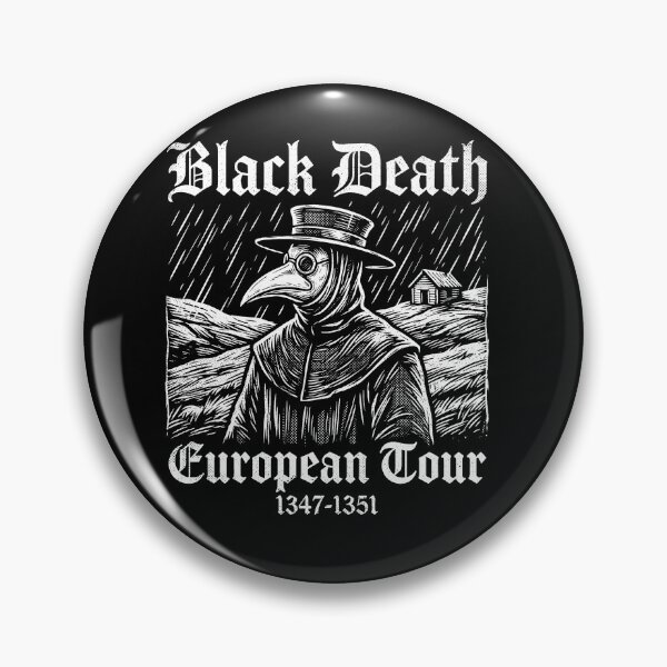 Item preview, Black Death European Tour 1347-1351 - Funny Plague Doctor Goth Meme designed and sold by AdyKurniawan.