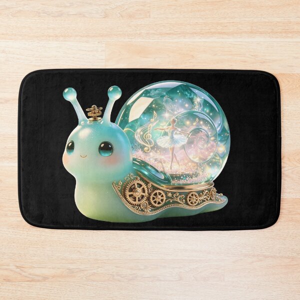 Item preview, Emerald Snail - Vintage Crystal Music Box & Ballerina Dream designed and sold by ABYSSLAB.