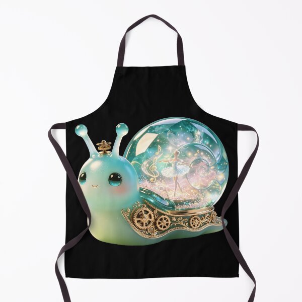 Item preview, Emerald Snail - Vintage Crystal Music Box & Ballerina Dream designed and sold by ABYSSLAB.