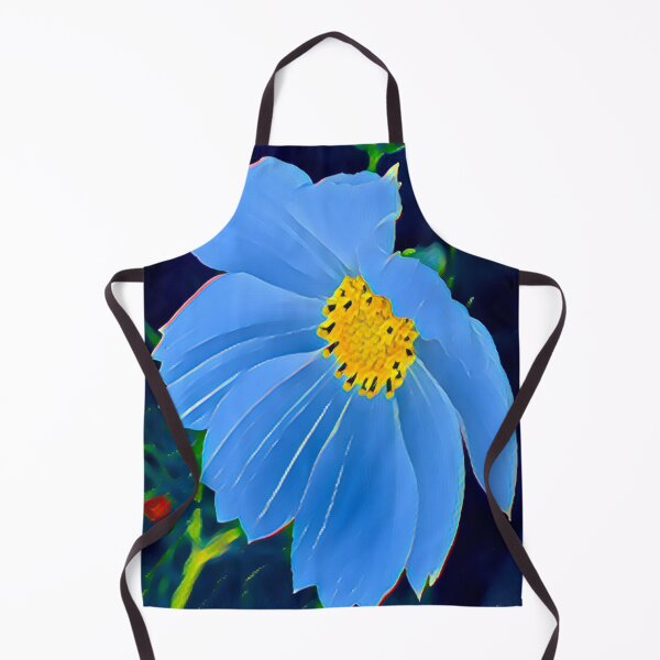 Item preview, Abstract Impressionist Blue Cosmos Flower Digital Art designed and sold by BalkanBloom.